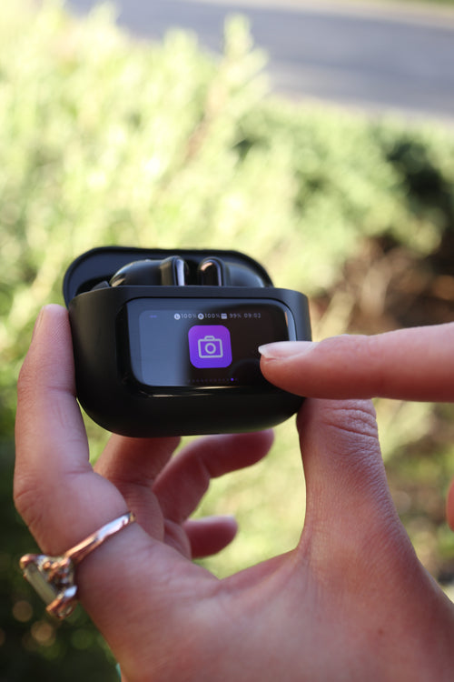 Smart touch screen earbuds for music and call management 